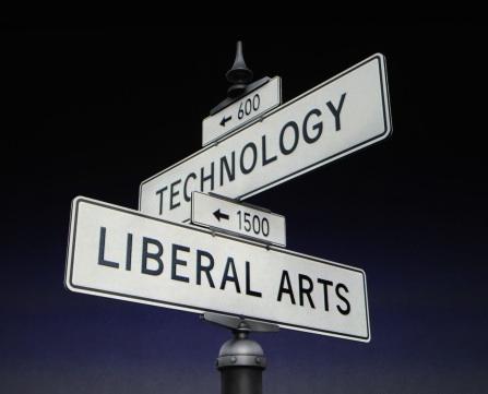 Crossroads image between liberal arts and technology