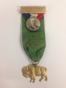 United Irish League of America 5th Biennial National Convention Delegate Ribbon, September 7-28, 1910. From the Terence V. Powderly Papers, American Catholic History Research Center and University Archives.